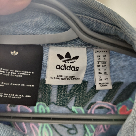 Adidas Originals Denim Jacket half sleeve and full sleeve adjustable - Picture 6 of 6
